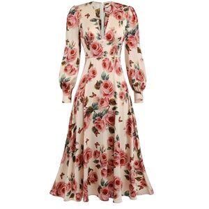 Long sleeve Floral Dress